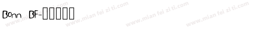Bonn BF字体转换
